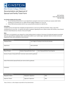 AP Spousal and Family Travel Form