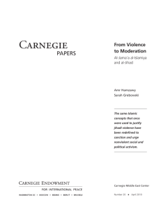 From Violence to Moderation - Carnegie Endowment for