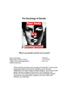 Sociology of Gender