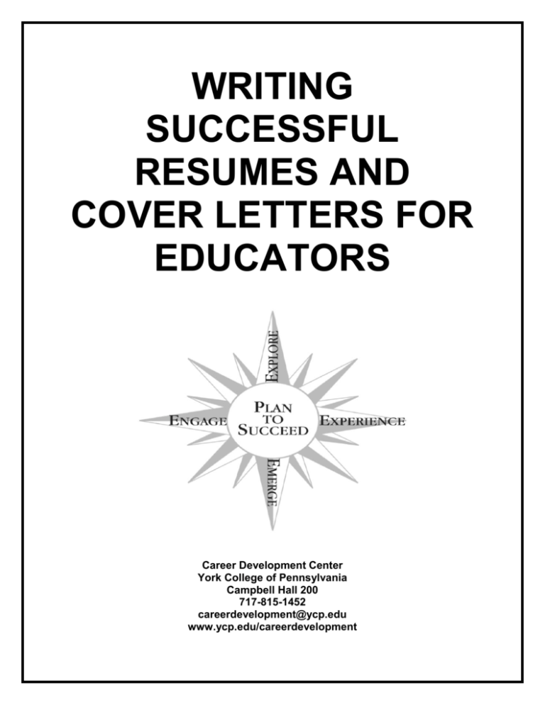 Writing Successful Resumes and Cover Letters for Educators