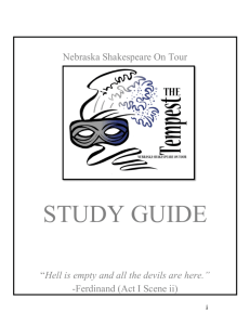 NS Study Guide- The Tempest