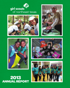 2012 - 2013 Annual Report - Girl Scouts Northeast Texas