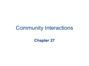 Chapter 27 Community Interactions
