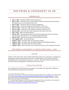 Doctrine and Covenants 94-98