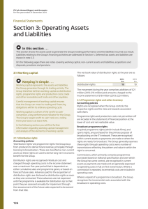 Section 3: Operating Assets and Liabilities