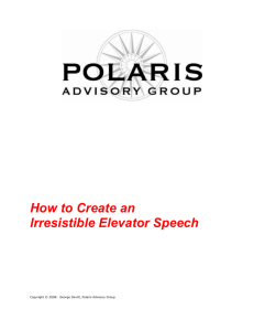 How to Create an Irresistible Elevator Speech