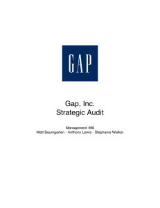 Gap, Inc. Strategic Audit