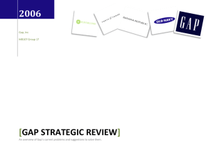 Gap Strategic Review
