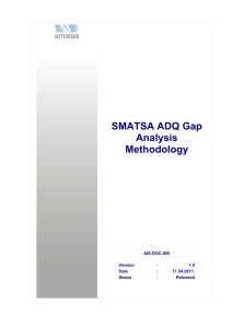 SMATSA ADQ Gap Analysis Methodology