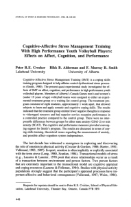 Cognitive-Affective Stress Management Training
