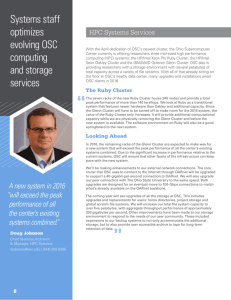 Systems staff optimizes evolving OSC computing and storage services