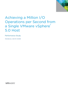 Achieving a Million I/O Operations per Second from a