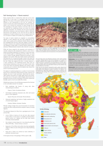 Rock types Soil-forming factor 1: Parent material