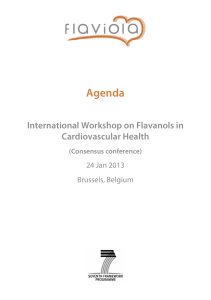 Agenda International Workshop on Flavanols in