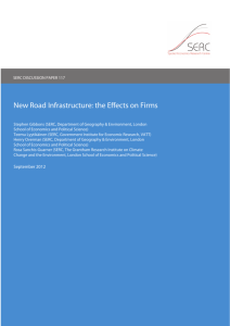 New Road Infrastructure: the Effects on Firms