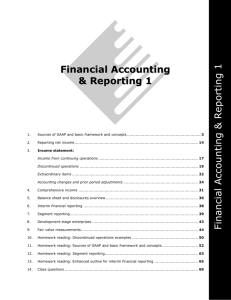 Financial Accounting & Reporting 1