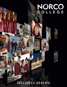 Norco College Catalog FULL Catalog 2012