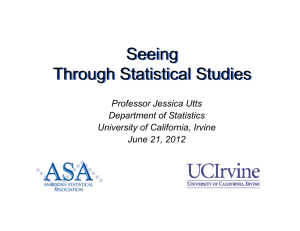 Seeing Through Statistical Studies Seeing Through Statistical Studies