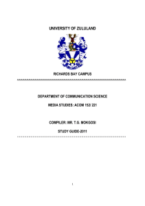 Media Studies Guides3 - Department of Communication Science