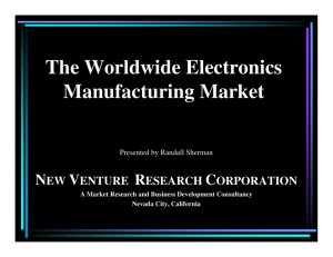 The Worldwide Electronics Manufacturing Market