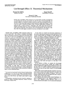 List-Strength Effect: II. Theoretical Mechanisms