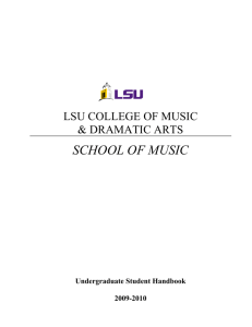 School of Music - Louisiana State University