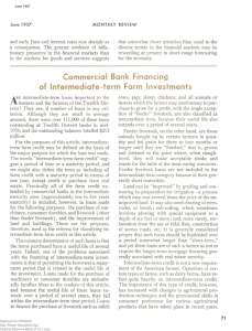 Commercial Bank Financing of Intermediate-term Farm