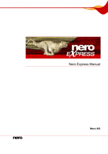 Nero Express Manual