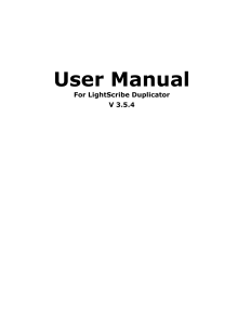 User Manual - Produplicator