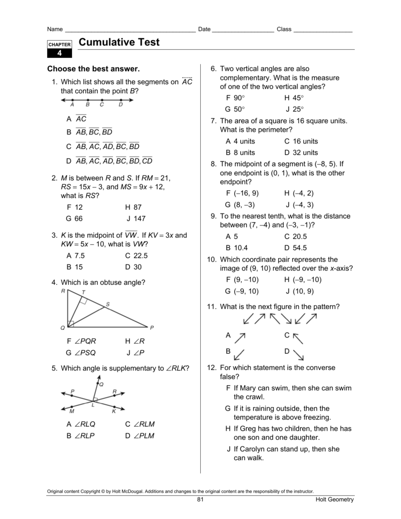 Cumulative Test