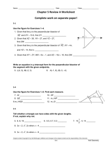 Chapter 5 Review A and Review B worksheets