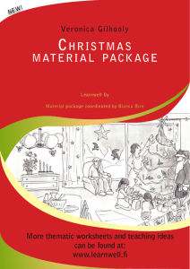 CHRISTMAS MATERIAL PACkAGE