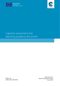 Capacity assessment and planning guidance document