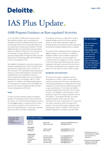 IASB Proposes Guidance on Rate
