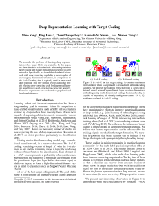 Deep Representation Learning with Target Coding