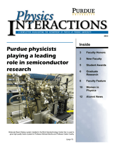 Physics at Purdue - Purdue University :: Department of Physics and