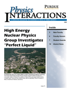 2009, PDF - Purdue University :: Department of Physics and