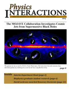 a newsletter highlighting the department of physics