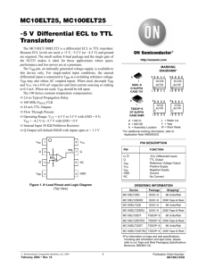 ON Semiconductor MC10ELT25D Datasheet