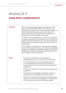 Module III-7 Long-term complications