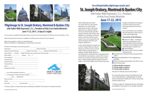 St. Joseph Oratory, Montreal & Quebec City