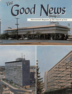 The Good News - Herbert W. Armstrong Library and Archives