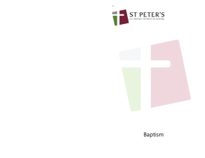 Baptism - St. Peter's Lutheran Church & School