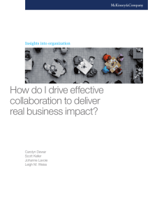 How do I drive effective collaboration