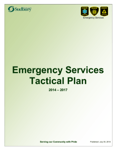 Emergency Services Tactical Plan