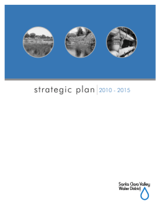 strategic plan 2010 - 2015 - Santa Clara Valley Water District