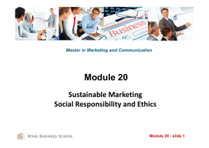 Module 20 - slide 5 Social Criticisms of Marketing