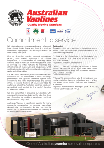 Commitment to service