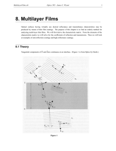 8. Multilayer Films - James C. Wyant