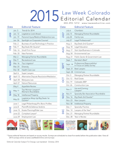 Editorial Calendar 2015